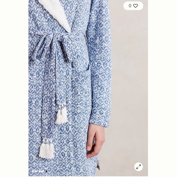 Anthropologie Saturday/Sunday Himalayan Hooded Robe Size Medium/Large - Picture 13 of 15